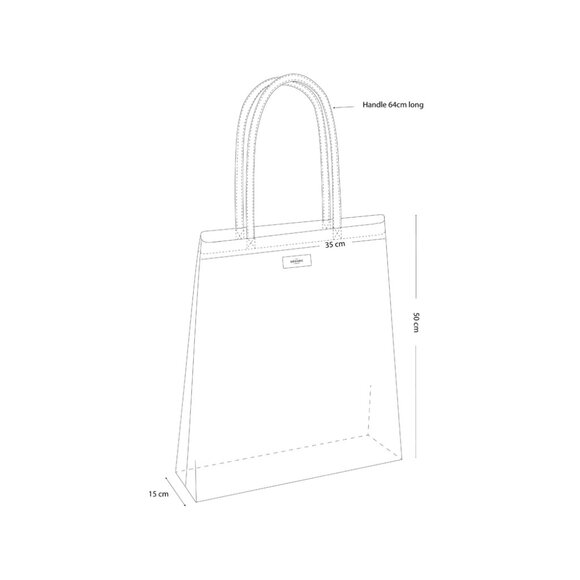 IT MATTERS Shoulder Bag NWT - Organic Cotton -Scandinavian Design -School Unisex - Picture 5 of 10